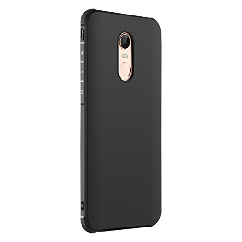 Tianqin XIAOMI RedMi 5 Plus Funda Ultra-Delgado Ligero Duradero Caso Protección TPU Parachoques Prueba Choque para XIAOMI RedMi 5 Plus Cubierta - Negro