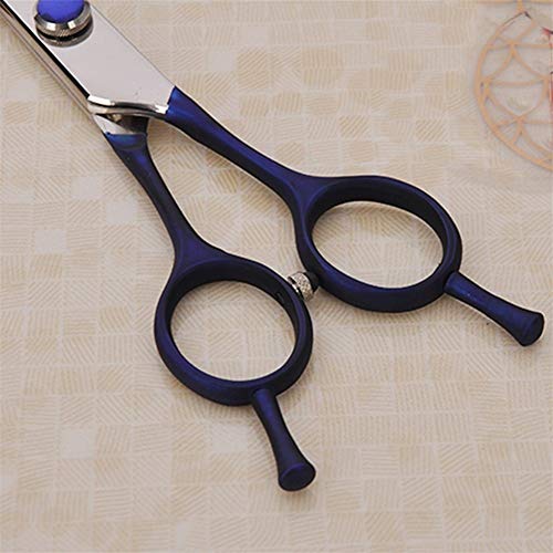 Tijeras para Mascotas 100% Japón 440c Azul Profesional del Animal doméstico Marca preparación del Perro Tijeras for Groomer 7,0 Pulgadas de Sharp Corte Tijeras Rectas (Color : Azul, Size : 7 Inch)