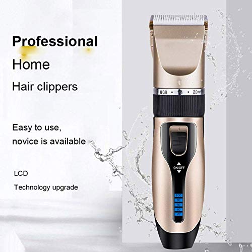 Top-element Cortapelos en Forma de T, Recortadora de Cabello Recargable con 4 Peines De Límite Reemplazables, Acolchado Eléctrico Profesional para Hombres