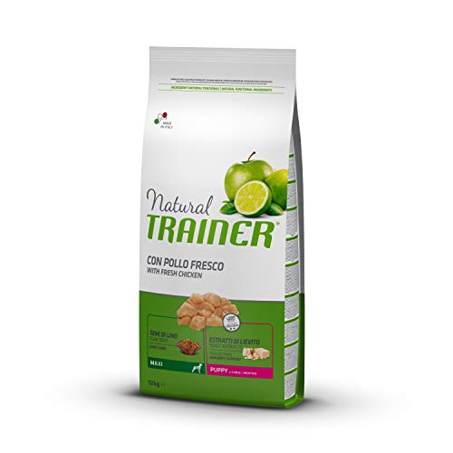 Trainer Natural Maxi Puppy Comida para Perros, Pollo - 12 kg