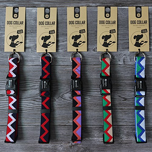 Treat Me Space Climber Collar para Perros Suave Cómodo de Material Nylon Hebilla D Anillo de 314 Acero Inoxidable