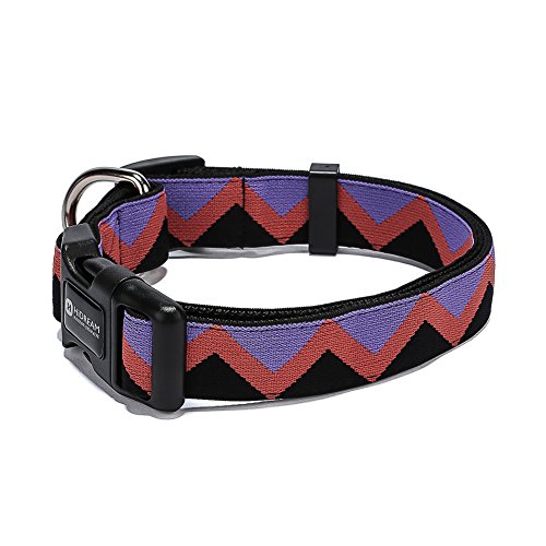 Treat Me Space Climber Collar para Perros Suave Cómodo de Material Nylon Hebilla D Anillo de 314 Acero Inoxidable