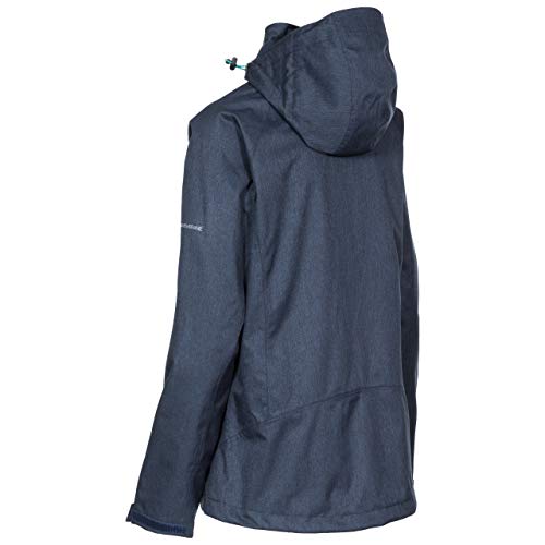 Trespass Tiya - Chaqueta Impermeable con Capucha extraíble para Mujer, Mujer, Color Navy Marl, tamaño Extra-Large