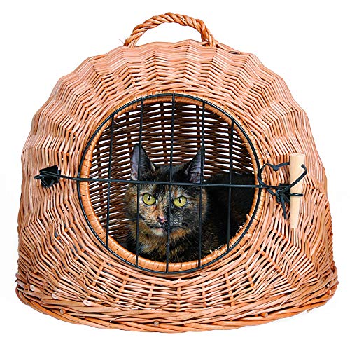 Trixie 2870 Transportín Mimbre Gatos Perro Pequeño, 45 cm