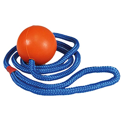 Trixie 3304 Pelota con Cuerda, Caucho Natural, 5 cm x 1 m