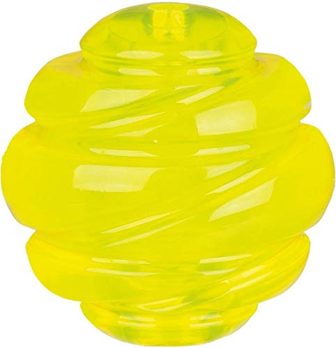 TRIXIE Balle Sporting ø 8 cm - Jaune - Pour chien