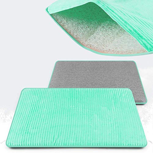 TuoTang El Nuevo Bucle de Alambre plástico de Alta elástico Cortar la Almohadilla de Pana Perrera Verano de Olor Permeable Estera cojín del Animal doméstico,Verde,M, 65 * 50cm