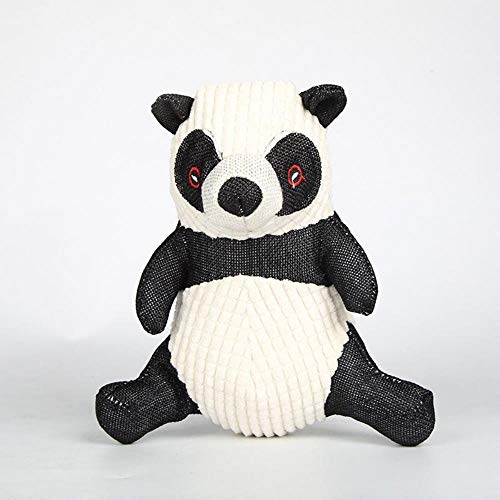 TuoTang Juguetes de Peluche, Juguetes de Sonido Panda de algodón Resistente mordedura del Animal doméstico, Entrenamiento del Perro de ventilación Molar Juguetes para Gatos