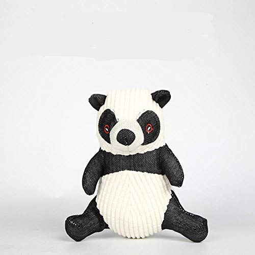 TuoTang Juguetes de Peluche, Juguetes de Sonido Panda de algodón Resistente mordedura del Animal doméstico, Entrenamiento del Perro de ventilación Molar Juguetes para Gatos