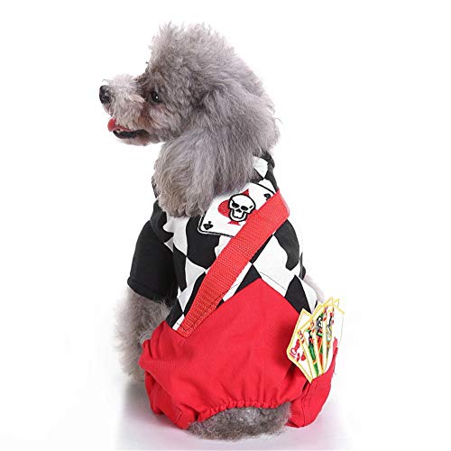 TUOTANG Mascotas para Navidad Ropa para Perros para Halloween Vestido de Calabaza Traje de Mago,Color 14,S