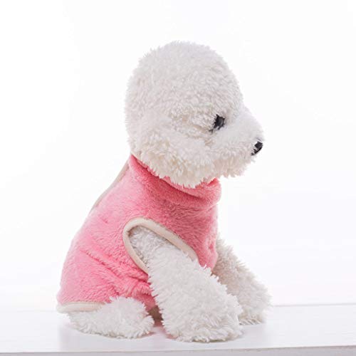 TWBB Ropa para Mascotas, Abrigos con Cremallera para Mascotas Gato Perro Cálido Invierno Polar Chaleco de Felpa Chaqueta Suéter para Cachorro Pequeño Yorkshire Chihuahua