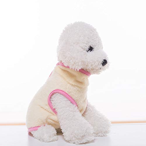 TWBB Ropa para Mascotas, Abrigos con Cremallera para Mascotas Gato Perro Cálido Invierno Polar Chaleco de Felpa Chaqueta Suéter para Cachorro Pequeño Yorkshire Chihuahua