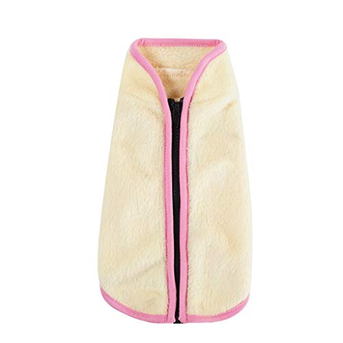 TWBB Ropa para Mascotas, Abrigos con Cremallera para Mascotas Gato Perro Cálido Invierno Polar Chaleco de Felpa Chaqueta Suéter para Cachorro Pequeño Yorkshire Chihuahua