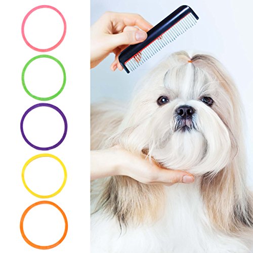 ueetek 170 unidades nette mascotas perro pelo joyas Mixta Color bandas de goma para perro Grooming Top Knows Láminas trenzas