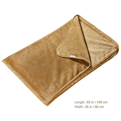 UEETEK Mascota Manta de Cama Suave y Cálida Cubierta de Cama de Tela de Franela para Perros y Gatos 140 x 90cm