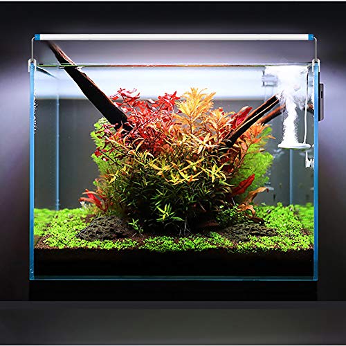 Urisgo - Lámpara de sujeción para Acuario, iluminación para Acuario con una lámpara de fijación LED para depósito de Peces con Pinza, luz Extensible de Planta acuática Impermeable para Acuario, 7 W