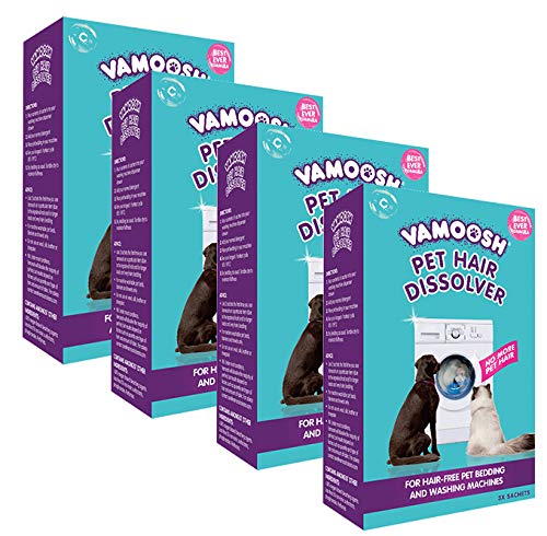 Vamoosh – Pack de Mimbre – Disolvente de Pelo de Mascotas lavadoras – 6 x 100 g