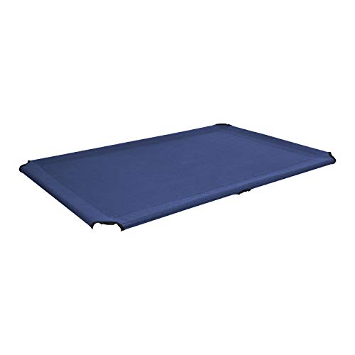 Veehoo Funda de Repuesto para Cama Elevada Elevada para Perros, Cama Exterior para Perros Pequeños, Medianos y Grandes, Hecha de Malla Textil Lavable y Duradera, XL, Azul