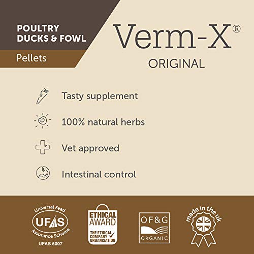 Verm-X Pellets para Todas Las Aves de Corral, 4 kg