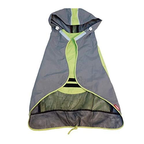 VICTORIE Mascota Perro Impermeables Chubasqueros Invierno Nieve Jacket con Capucha para Medianas y Grandes Perros Andar excursión Acampada deambular verdor L