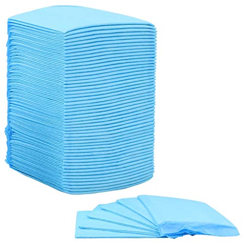 vidaXL 100x Empapadores para Mascota Textil no Tejido Animales de Compañía Casa Hogar Adiestramiento Educación Gasas Orines Micción 45x33 cm