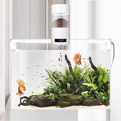 voloki Alimentador Automático De Pescado, Alimentador Automático De Pescado Dispensador De Alimento para Peces Alimentador Automático Eléctrico Peces, Alimentador De Temporizador De Tanque in Style