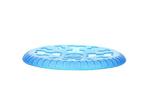 Wangshihao Dog Frisbee Soft Frisbee Side Animal Toys Biting Molar Training Suministros para Mascotas