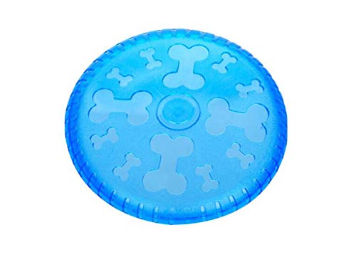 Wangshihao Dog Frisbee Soft Frisbee Side Animal Toys Biting Molar Training Suministros para Mascotas