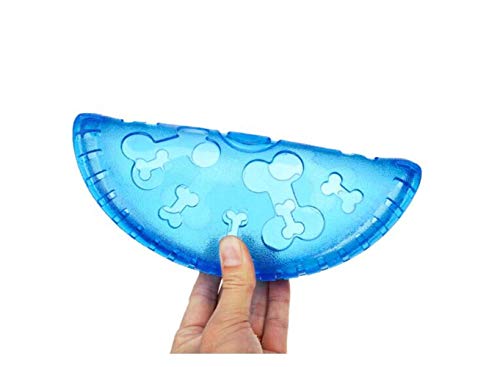 Wangshihao Dog Frisbee Soft Frisbee Side Animal Toys Biting Molar Training Suministros para Mascotas