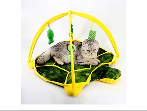 Wangshihao Sala De Juegos para Gatos Tienda De Juegos para Gatos Tortuga De Juguete para Gatos