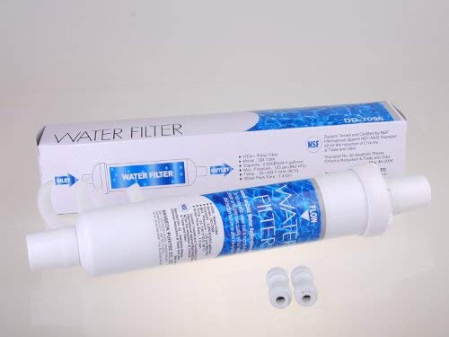 Water Filter DD-7098 - Filtro de agua externo para frigoríficos compatible con Balay 00750558, Siemens 00750558, Bosch 00750558, Neff 00750558, Sustituye a 00497818 - Daewoo 3019974800 (Paquete de 2)