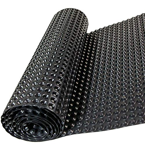 Windhager Lámina con Burbujas para Parterre Elevado sin plastificante, certificada por el TÜV (testada para sustancias nocivas), 0,9 x 6,5m, 500g/m², HDPE, Negro, 06809