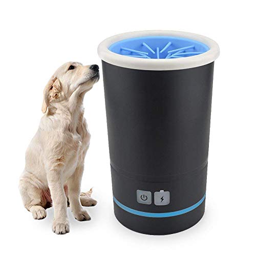 WLDOCA Automática Limpiadora De Pezuñas con Cepillo, Portátil, para Perros,Carga USB