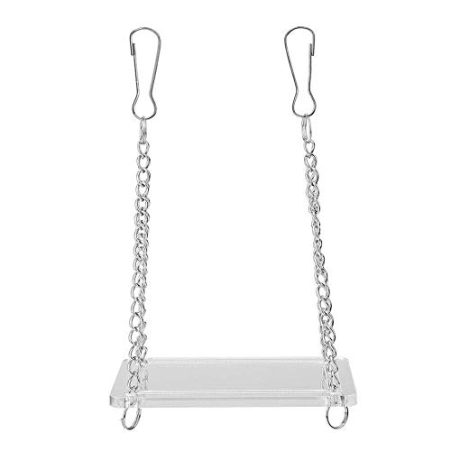 Wmchiwan Suministros para el Entrenamiento de Mascotas Hamster Suspension Bridge Hamster Swing Hanging Stand Área de Juegos for niños