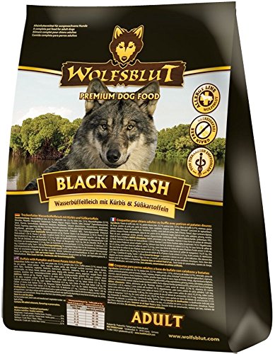 WOLFSBLUT Black Mars - Pienso seco, Búfalo acuático + calabaza, para perros adultos