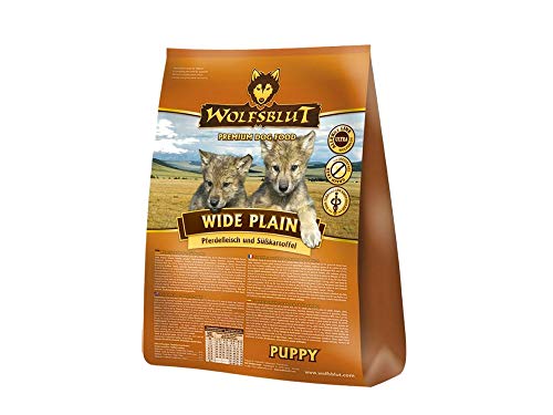 Wolfsblut Wide Plain Puppy, Alimento Deshidratado para Perro, Sabor Caballo y Boniato-2 kg