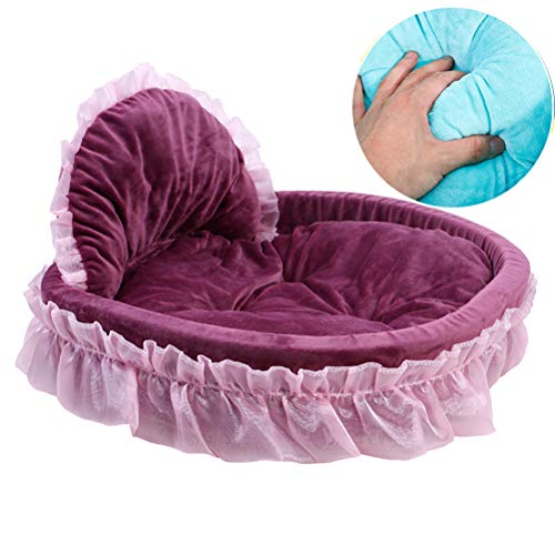 WSHLU Casas para Perros, Resistente Al Desgaste Y Agarre De La Cama Resistente Perro No Sólo Templado Ultra-Grueso, Pero También De Moda,L/56×53cm