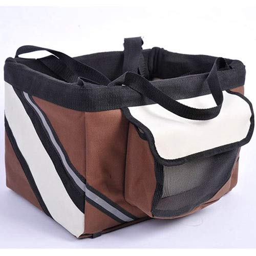 WSJF Bolsa de Bicicleta para Perros y Gatos, Cesta de Bicicleta para Mascotas, Bolsa de Viaje Plegable, Bicicleta extraíble, Manillar, Cesta, Adecuada para Samll Pets