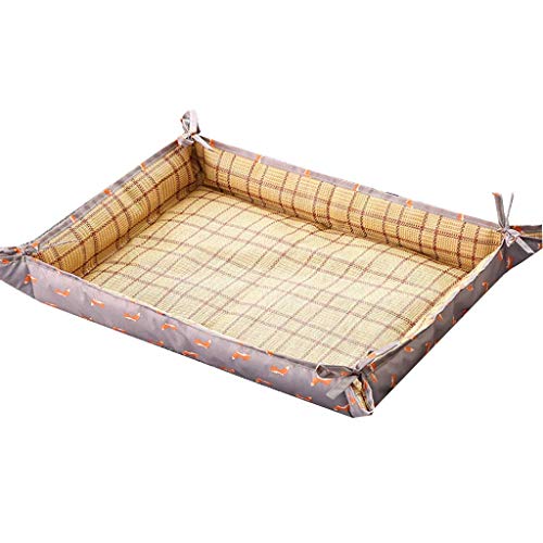 Wwjmat Pet Cool Mat Oxford Impermeable Tela Corbata Diseño De Doble Uso Invierno Y Verano Cat Sleeping Pad Summer Cooling Dog Mat Cómodo Transpirable,Fox,XL