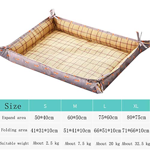 Wwjmat Pet Cool Mat Oxford Impermeable Tela Corbata Diseño De Doble Uso Invierno Y Verano Cat Sleeping Pad Summer Cooling Dog Mat Cómodo Transpirable,Fox,XL