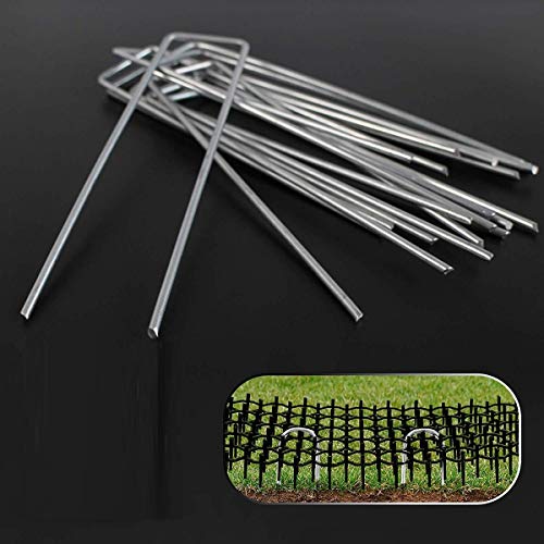 WZ 100Pcs Jardín Scat Cat Mats Anti-Gato Prickle Strips,Mantenga Gato Lejos De Seguridad De Plástico De Spike Humane Animal Gato Perro Spikes Repelente,Deters Mascotas Y Otros Animales Excavación