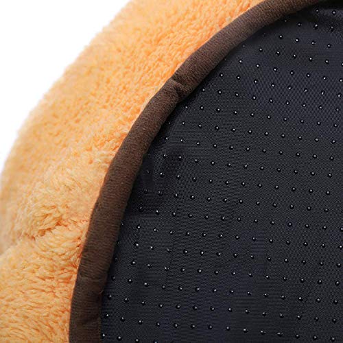 XHPWW Cama de Nido de Gato de Calabaza de Interior de Halloween Cama Nido de vellón Suave Cama de Cueva cálida, cojín extraíble Durable para Cachorros Gatito Gatos Cama