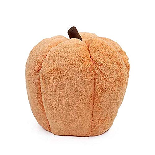 XHPWW Cama de Nido de Gato de Calabaza de Interior de Halloween Cama Nido de vellón Suave Cama de Cueva cálida, cojín extraíble Durable para Cachorros Gatito Gatos Cama