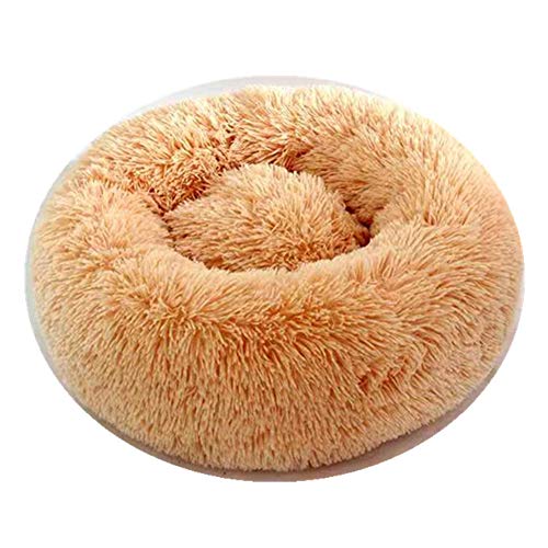 XHPWW Cama Nido para Perros y Gatos, Camas Nido para Mascotas Redondas y cálidas, Felpa Suave, cómoda Cama Cueva para Gatos, Gatitos para Dormir en Invierno-C-S