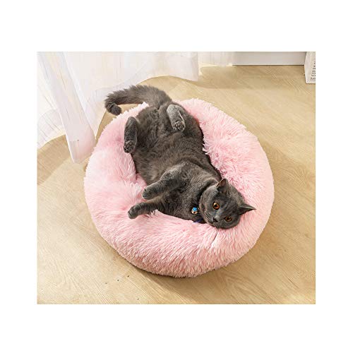 XHPWW Cama para Mascotas para Perros y Gatos, Nido Redondo para Mascotas Cálida Felpa Suave Cómoda para Dormir Cama de invierno-A40cm