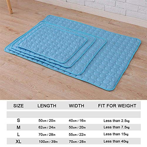 Xinllm Manta Fria para Perros Alfombra Refrescante Perro Cool Mat For Dog Cool Dog Mat Cat Cooling Mat Cool Dog Bed Dog Cooling Rabbit Cooling Mat Brown,s