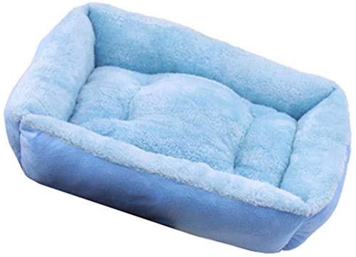 XUIO Camas para Gatos Azul casa de Perro Cama Mascota Cueva sofá Gato extraíble y Lavable Fondo Antideslizante sofá ortopédico Gatito Tienda M