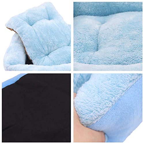 XUIO Camas para Gatos Azul casa de Perro Cama Mascota Cueva sofá Gato extraíble y Lavable Fondo Antideslizante sofá ortopédico Gatito Tienda M