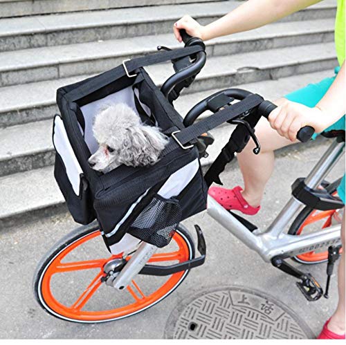 XXYMCB Alforja para Bicicleta portátil para Perros pequeños con Cesta para Cachorros