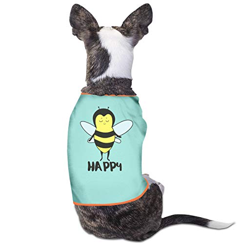 XY Shop Bee Happy Pet Service Pet Clothing Funny Dog Cat Costume T-Shirt